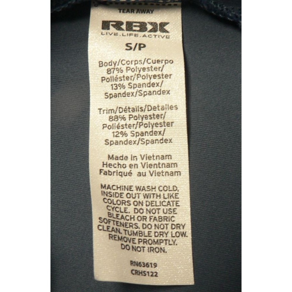 RBX Active Women's Quick Dry Sleeveless Racerback Workout Tank in Blue Small - Picture 9 of 9